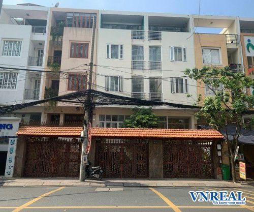 cho thue nha mat tien duong pho quang p 9 phu nhuan dt 10x20m 1 ham 3 lau  gia thue 180tr thang